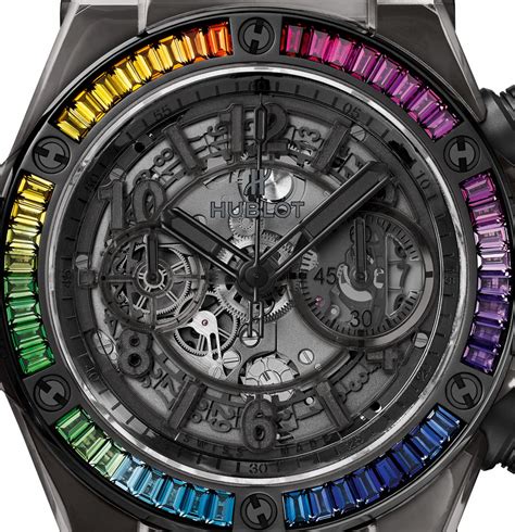 hublot big bang unico all black sapphire rainbow replica|hublot perpetual calendar.